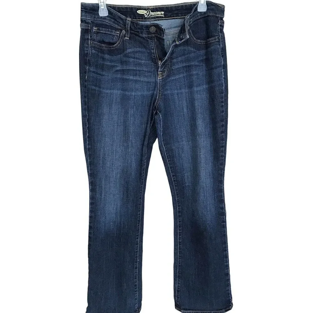 Old Navy Dreamer Boot Cut Stretch Jeans 10R Ladies Nice Buy Pre-Owned